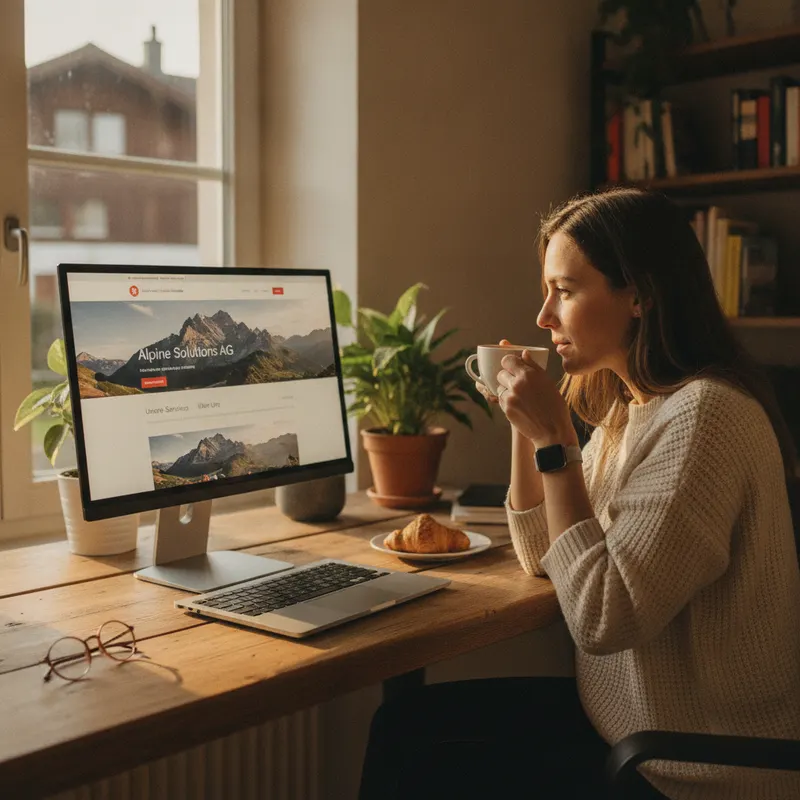 site vitrine à Payerne — exemple
